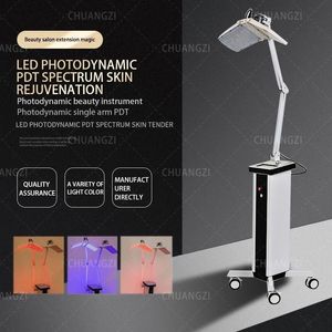 Artículos de belleza Nuevo brazo doble Led PDT terapia de luz bio-luz 7 colores rejuvenecimiento Facial fototerapia cuidado de la piel máquina de belleza