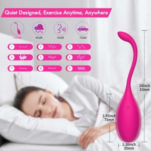 Artículos de belleza aplicación inteligente vibrador de Control remoto inalámbrico encogimiento Vaginal Ben Wa Kegel Ball G Spot huevo vibrador adultos juguetes sexy para mujeres