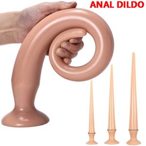 Articles de beauté Super long Dildo Sexy Toys for Women No Vibraduction Cup Soft Anal plug Dilator Gay G Spot Butt Anus Stimulus