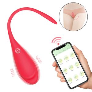 Articles de beauté Vibrateurs sans fil Machine sexy pour les hommes Contrôle des femmes Vaginal Ball Toys 9 Modes G-spot Dildo Stimulateur Vibrateur silencieux