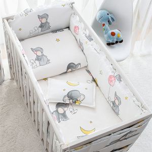 Rails de lit 69 pièces éléphant bébé ding ensemble coton chambre décor fille garçon berceau draps pare-chocs 1206012070cm 221208