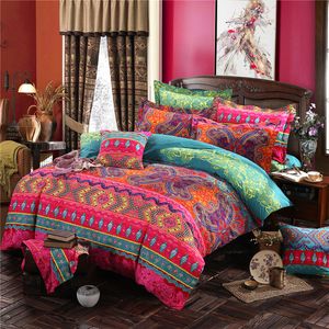 Set di biancheria da letto 3D Bohemian Bedding Set Boho Mandala Lenzuola Copripiumino con federa Queen King Size Biancheria da letto di qualità Copriletto morbido 220908