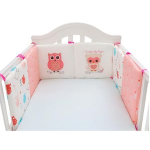 Juegos de ropa de cama 6 unids/set parachoques de cuna 30cm * 30cm Protector de cabeza trenzada para cama de bebé en la cuna protectora suave barrera