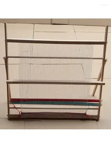 Ensembles de literie métiers à tisser faits à la main bricolage tapisserie de levage métier à tisser grand cadre machine à tricoter avec surface lisse en bois de hêtre 89 87 cm