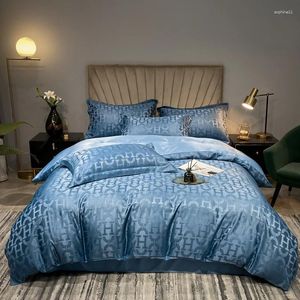Conjuntos de ropa de cama de alta gama y lujoso juego de impresión digital nórdico/ edredón cubierta de almohadilla para almohadas para adultos