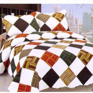Sets de ropa de cama Camilería de colchas de edredón de mosaico geométrico de estilo coreano