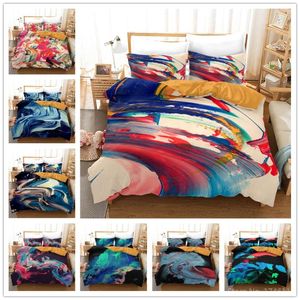 Juegos de cama Pintura al óleo Vein Art Juego impreso en 3D Funda de edredón / Edredón con funda de almohada Ropa de cama Ropa de cama Textiles para el hogar