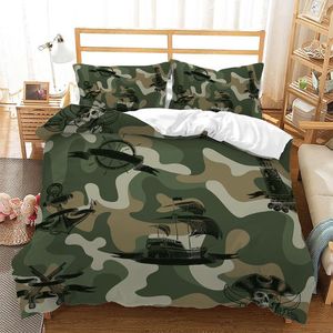 Ensembles de literie Pirate Skul Cover Set Single Halloween Boys Couette Microfibre Quilt Kids Literie Linge de lit Twin