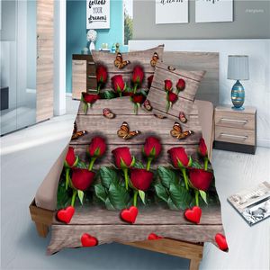 Juegos de ropa de cama Impreso 3d Funda nórdica Sábana De lujo King Size Jacquard 3 piezas 4 Edredón Ropa occidental De Cama 859