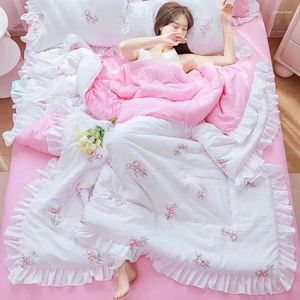 Ensembles de literie couverture matelassée été mince couette impression couvre-lit pour lit double climatisation couette enfants couverture adulte