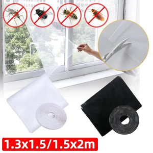 Fenêtre de chambre Mosquito Nets Insect Fly Screen Rurtain Indoor Anti Bug Mesh Repair Tape Rideaux transparents Y240416