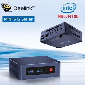 Beelink Min S12 Pro N100 Gamer Mini PC Intel 12th Gen N95 DDR4 8GB 256GB 16GB 500GB SSD 2.4G 5G Dual Wifi 1000M BT5.2 NVME Deskt 240104