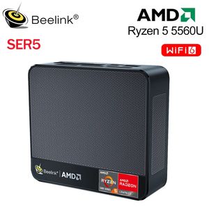 Beelink SER5 WiFi6 Mini PC AMD Ryzen 5 5560U DDR4 RAM 16 go NVME 500 go 1 to SSD BT5.2 4K 60Hz 1000M USB3.2 ordinateur de bureau Gamer