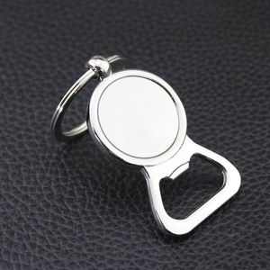 Beer Bottle Opener Key Rings Silver DIY for 25mm Glass Cabochon Keychains Alloy Kitchen Tools Men Gifts Jewelry Wholesale