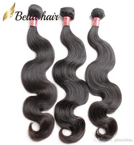 Bella Hair 830 paquets de cheveux péruviens non transformés tissage de cheveux naturels noir vague de corps trame de cheveux humains 3pc lot julienchi7571678