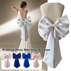 Ceintures 30 cm Grands de robe de mariée à bowknot couverture du ruban arrière élégant décor de robe de fête nuptiale