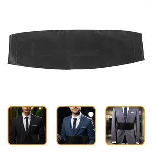 Ceintures Corset noir hommes accessoires de Costume officier de soirée Costume Cummerbund tissu smoking marié homme