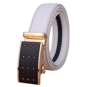 Cinturones Factory Outlet Diseño Hebilla automática Cinturón de alta calidad Cuero genuino Hombres de lujo Pantalones masculinos Cintura