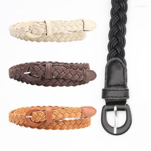 Cinturones Venta de moda Cinturón para mujer Estilo Colores del caramelo Cuerda Trenza Mujer Para alta calidad Ceinture Femme F02
