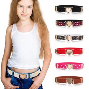 Cinturones Moda Estiramiento Ajustable Niños Vestidos Niñas Cinturón Elástico