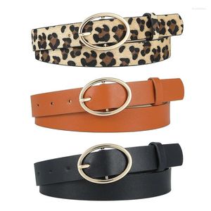 Ceintures femelles Leopard Pu Choice en cuir en cuir en cuir