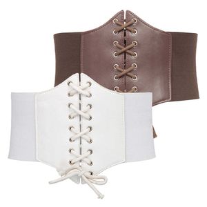 Ceintures Grace Karin 2pcs-Pack 19cm Large Corset Ceinture Cincher Extensible Élastique Taille Ceinture Ceinture Vintage Rétro Club Party Steampunk G230207