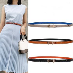 Ceintures de luxe pour femmes en cuir véritable, ceinture H, Double page, boucles amovibles, Bund élégant