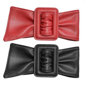 Ceintures ceinture large ceinture en cuir PU bande Cinch mode Corset couleur unie ceinture élégante pour les femmes dames robes
