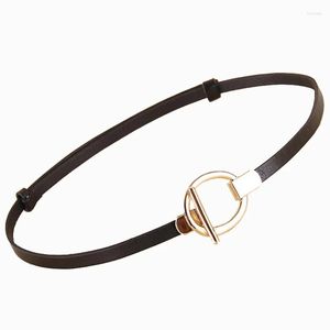 Ceintures femmes en cuir véritable femme taille sangle de qualité supérieure pour dame ceinture Cummerbunds femme mince robe ceinture