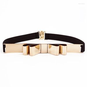 Ceintures Femmes Punk Full Metal Miroir Skinny Taille Ceinture 2023 Plaque d'or métallique 3cm Large Chaînes Lady Ceinture Ceintures pour robes RT20