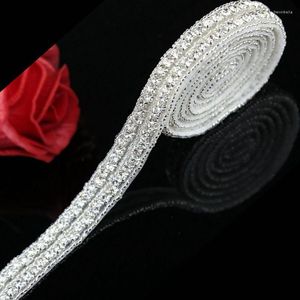 Cinturones Yard Rhinestone Apliques Crystal Iron On Fix Applqiue Trim para boda nupcial Sash BeltBelts BeltsBelts