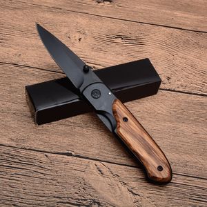 Couteau pliant DA44 en gros manche en bois finition titane lame couteaux tactiques de survie en plein air EDC couteaux de poche X49 X50 de BM42