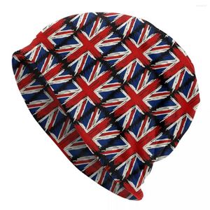 Bérets Drapeau britannique Union Jack Bonnet Chapeaux Chapeau tricoté Casual Royaume-Uni Skullies Bonnets Hommes Femmes Printemps Head Wrap Cap