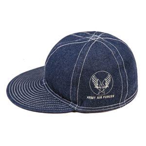 Bérets Bronson HBT USAAF Type A3 Casquette mécanique US Army Denim Work WW2 Chapeau militaire 230822