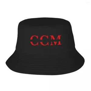 Bérets CCM Retro Hockey Logo Bucket Bucket Hat Chatle Enfants Bob Outdoor Fisherman Summer Beach Fishing Unisexe Caps