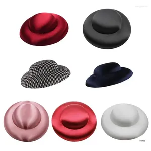 Berets DIY TEA Fascinator Base 1920s Poly-Tophat pour la mariée Party