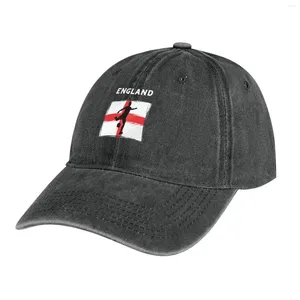 Berets Angleterre National Soccer Team Cowboy Cowboy Ball Ball Golf Man Hommes féminins