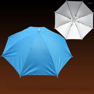 Bérets Pliable Nouveauté Parapluie Soleil Ombrage Chapeau Pour Golf Pêche Camping Robe Muticolor Cap En Plein Air Personnalité Style
