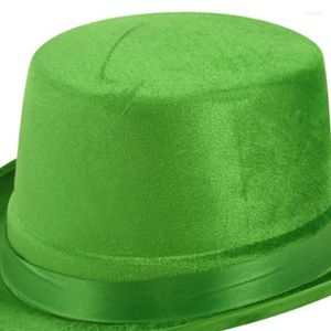 Bérets chapeau haut vert célébration de la Saint-Patrick Costume de Festival de musique pour adultes