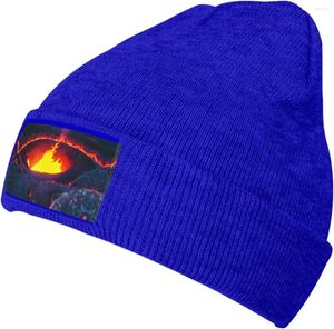 Bérets Kilauea Volcano Chapeau tricoté pour adulte tendance Bonnet unisexe Parfait décontracté pour toutes les occasions