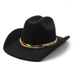 Boinas Sombrero de vaquero para hombre Western Cowgirl Country Golf Cap Party Jazz Top Hats Montar a caballo Elegante Mujer 2023 Excursión a la playa
