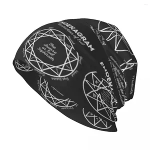 Bérets Polygones et polygrammes Chapeau tricoté Chapeaux de thé Anime Casquettes de pêche pour femmes 2024 Hommes