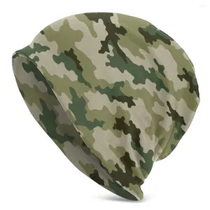 Bérets Russe Woodland Camouflage Chapeaux Cool Automne Hiver Rue Skullies Bonnets Casquette Unisexe Hommes Femmes Femme Été Chaud Tricot Chapeau