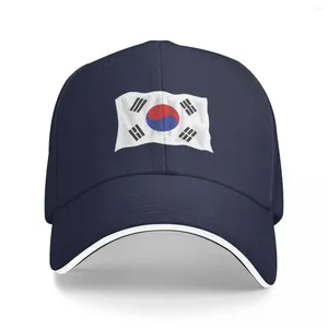 Boinas Bandera de Corea del Sur Corea Seúl Gorras de béisbol Snapback Moda Sombreros Transpirable Casual Al aire libre Unisex Policromático