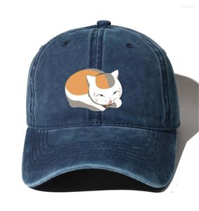 Bérets adolescents Denim casquette de Baseball hommes femmes Cowboy os été automne Hip Hop pour Anime Natsume Yuujinchou dessin animé chapeaux