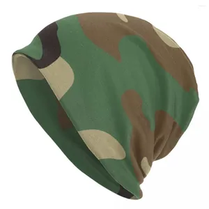 Bérets U.S Militaire Woodland Camo Motif Bonnet Bonnet Hiver Chaud Bonnet Femme Tricot Chapeaux Armée Tactique Camouflage Skullies Bonnets Casquettes