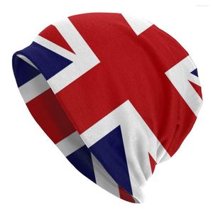 Bérets Union Jack Drapeau Du Royaume-Uni Skullies Bonnets Chapeau Printemps Hommes Femmes Street Cap Chaud Multifonction Bonnet Tricoté