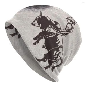 Boinas Western Cowboy Rodeo Bull Riding Cowhide Bonnet Sombreros Hip Hop Sombrero de punto para otoño invierno Cálido Textura de vaca Skullies Gorros Gorros