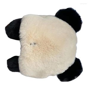 Boinas Winter Panda Ski Hat Felpa Trapper Earflap Beanie Ear Bomber Hooded Fleece G5AE
