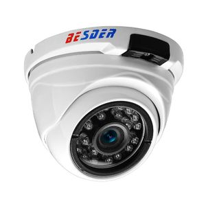 BESDER grand Angle 2.8mm 720P 960P 1080P PoE CCTV caméra dôme intérieur extérieur anti-vandalisme ONVIF infrarouge boîtier métallique caméra IP